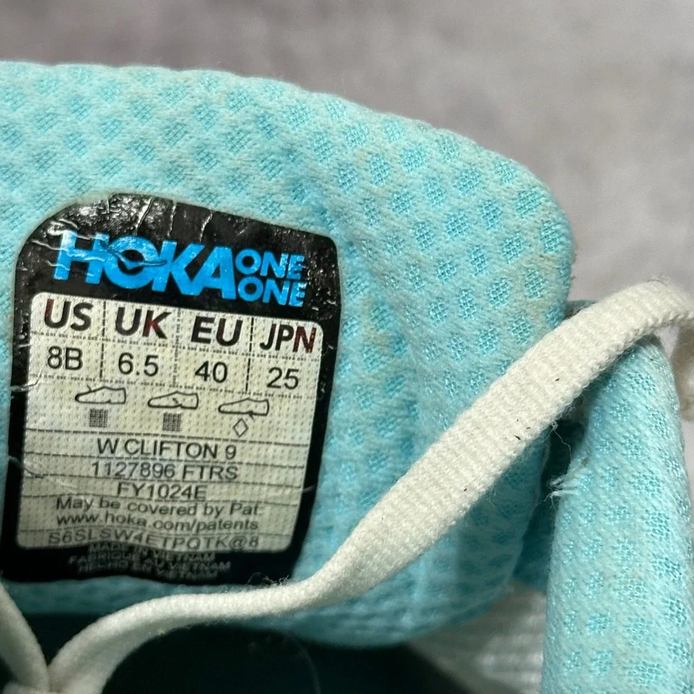 Hoka Clifton 9 Womens Size 8 Frost Rose Gold Running Shoes 1127896 FTRS Mesh